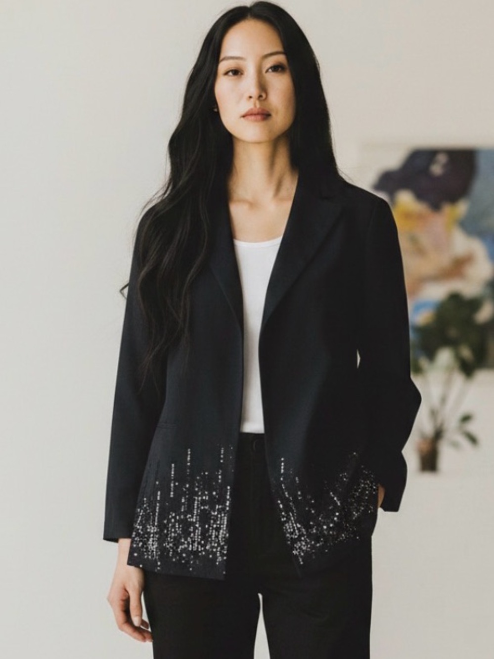 Lafayette New York Wool Longline Jacket